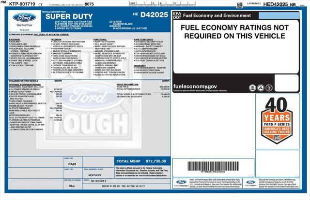 2017 Ford F-350 Platinum