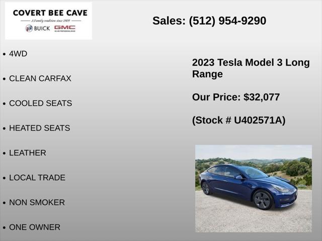 2023 Tesla Model 3 Long Range Dual Motor All-Wheel Drive