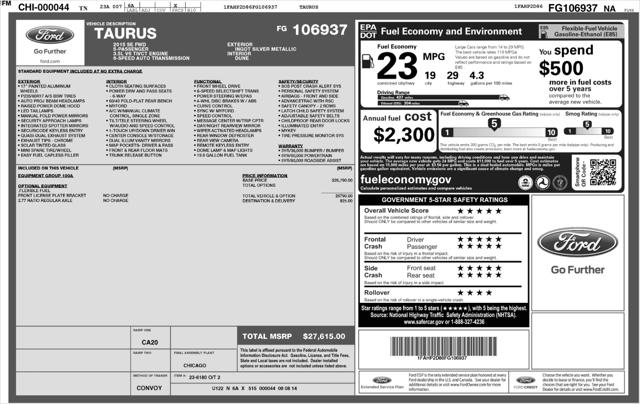 2015 Ford Taurus SE