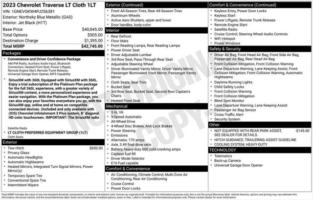 2023 Chevrolet Traverse AWD LT Cloth