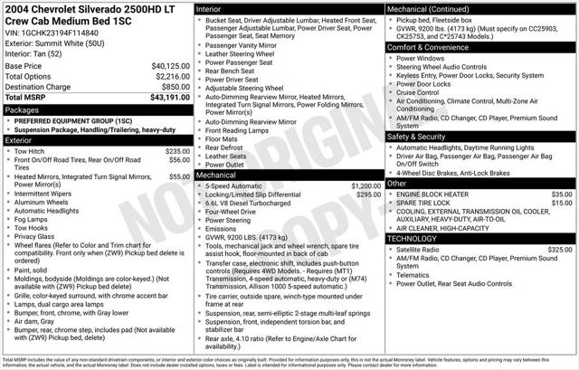 2004 Chevrolet Silverado 2500HD LT