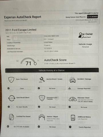 2011 Ford Escape Limited