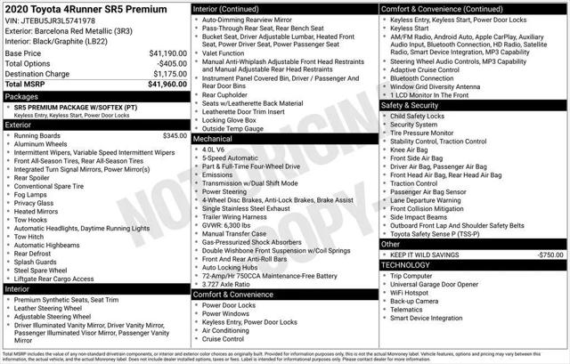 2020 Toyota 4Runner SR5 Premium for sale in Slidell, LA