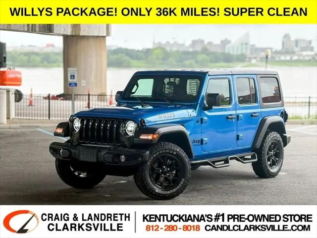 2022 Jeep Wrangler Unlimited Willys 4x4 for sale in Clarksville, IN