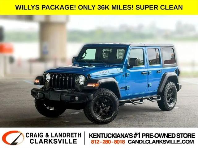 2022 Jeep Wrangler Unlimited Willys 4x4 for sale in Clarksville, IN