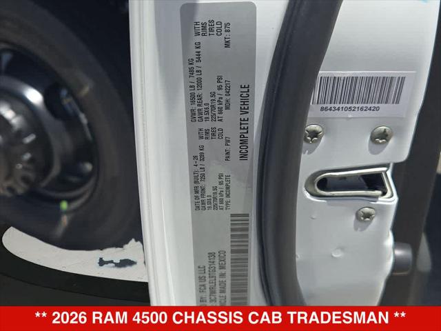 2026 Ram 4500 Chassis Tradesman/Big Horn