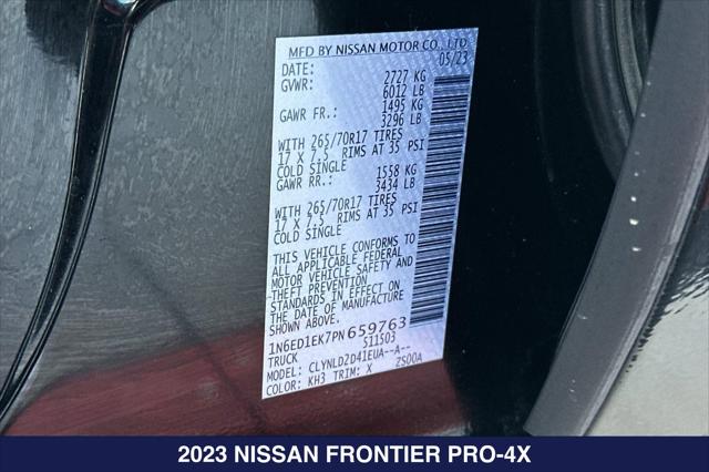 2023 Nissan Frontier Crew Cab PRO-4X 4x4