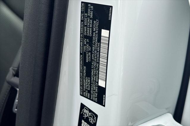 2026 Volvo XC90 Plug-In Hybrid Ultra, T8 AWD, Electric/Gasoline, Bright, 7 Seats