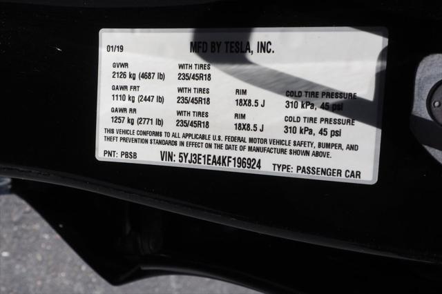 2019 Tesla Model 3 Mid Range