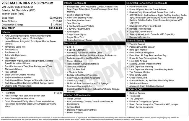 2023 Mazda CX-5 2.5 S Premium