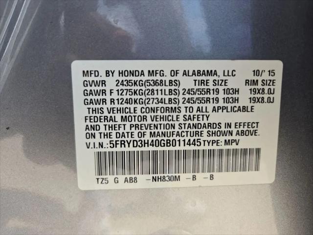 2016 Acura MDX Technology & AcuraWatch Plus Packages