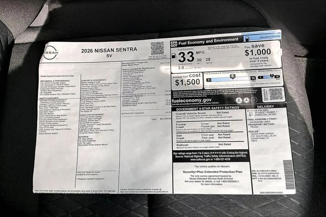 2026 Nissan Sentra SV