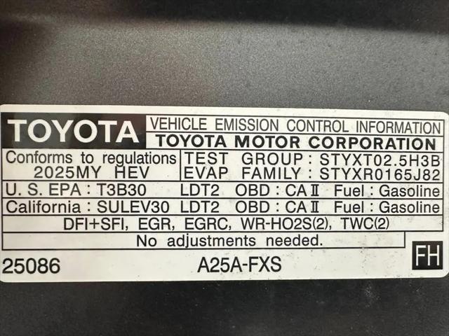 2025 Toyota RAV4 Hybrid LE