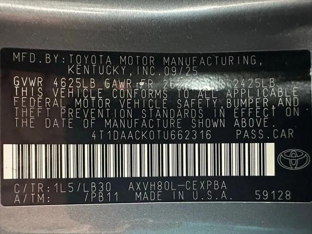 2026 Toyota Camry XSE