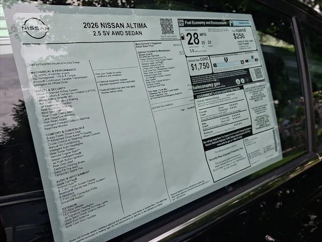 2026 Nissan Altima SV AWD
