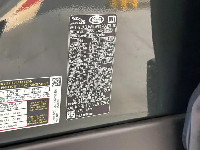 2026 Land Rover Range Rover P400 SE 7 Seat