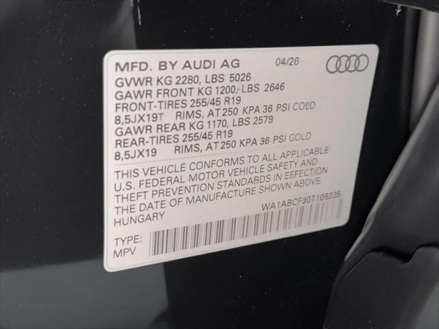 2026 Audi Q3 TFSI quattro S tronic