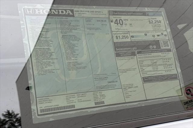2026 Honda CR-V Hybrid 2WD Sport-L