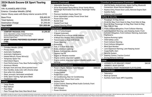 2024 Buick Encore GX Sport Touring AWD