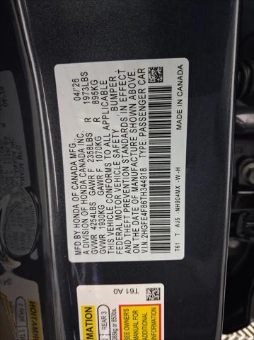 2026 Honda Civic Sport Touring
