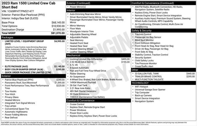 2023 Ram 1500 Limited Crew Cab 4x4 5'7" Box
