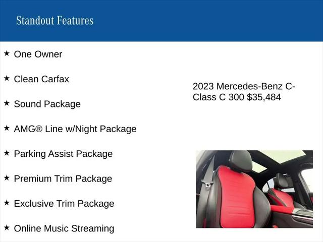 2023 Mercedes-Benz C-CLASS C 300 Sedan