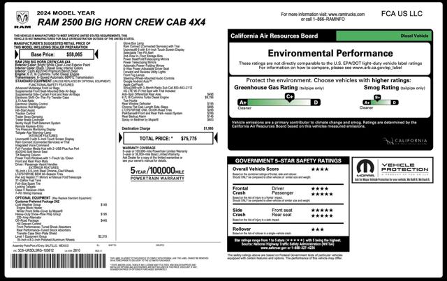 2024 Ram 2500 Big Horn Crew Cab 4x4 6'4" Box