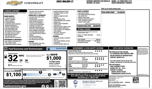 2022 Chevrolet Malibu FWD LT