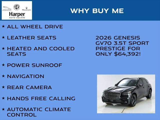 2026 Genesis GV70 3.5T Sport Prestige