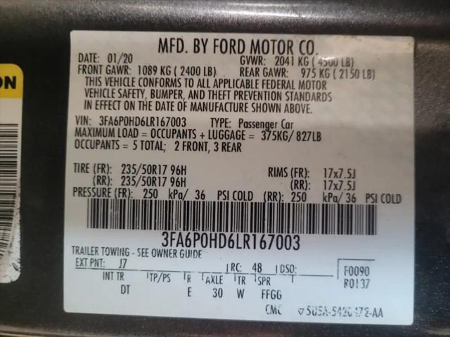 2020 Ford Fusion SE