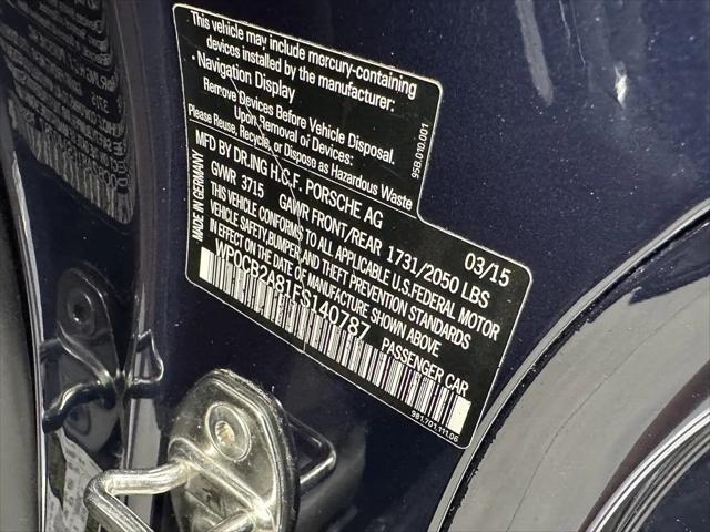 2015 Porsche Boxster S