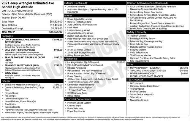 2021 Jeep Wrangler 4xe Unlimited High Altitude 4x4