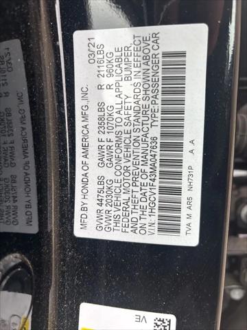 2021 Honda Accord Sport Special Edition