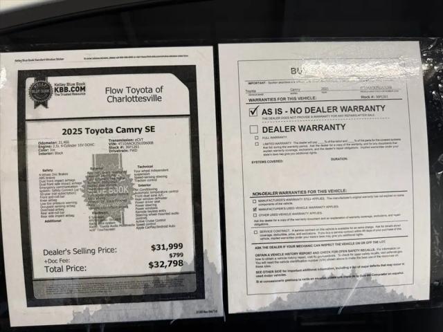 2025 Toyota Camry SE