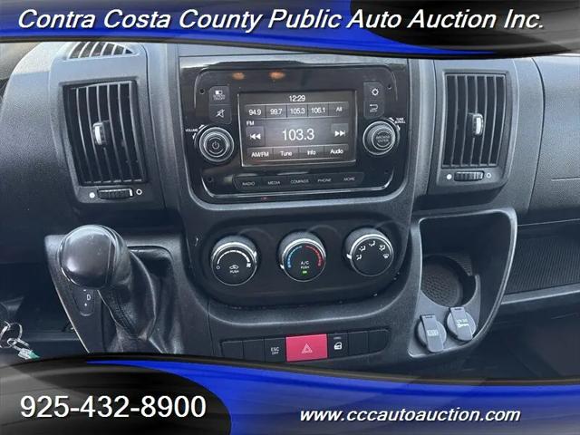 2018 Ram ProMaster Cargo Van Low Roof 136" WB