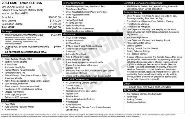 2024 GMC Terrain AWD SLE