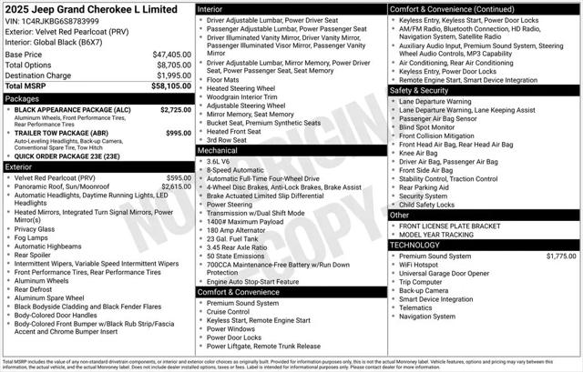 2025 Jeep Grand Cherokee L Limited 4x4