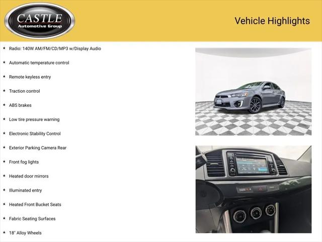 2017 Mitsubishi Lancer SE
