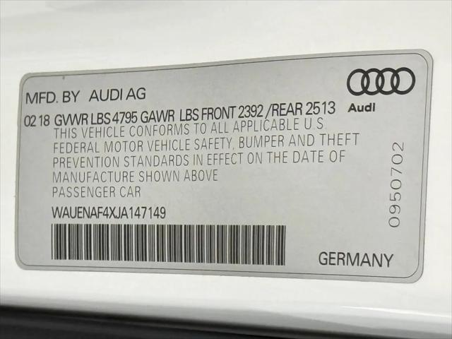 2018 Audi A4 2.0T Premium