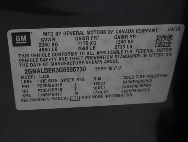 2016 Chevrolet Equinox LTZ