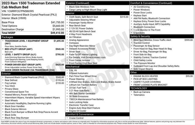 2023 Ram 1500 Tradesman Quad Cab 4x4 6'4" Box