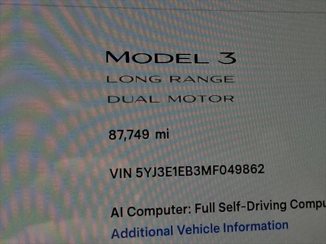 2021 Tesla Model 3 Long Range