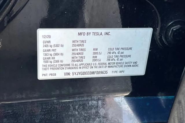 2021 Tesla Model Y Long Range Dual Motor All-Wheel Drive