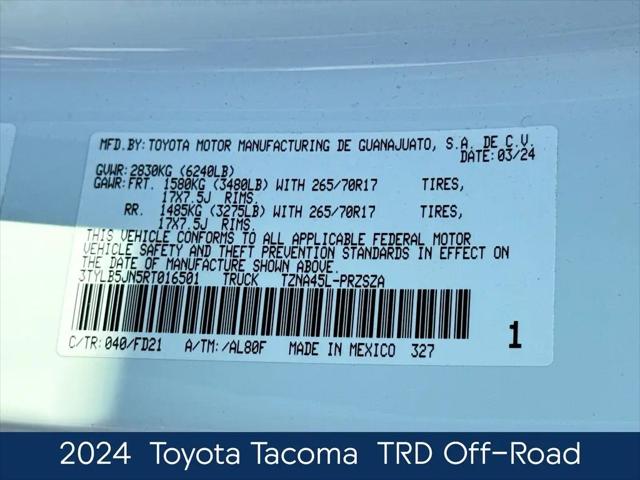 2024 Toyota Tacoma TRD Off Road