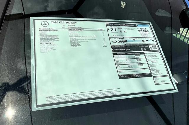 2026 Mercedes-Benz GLC GLC 300