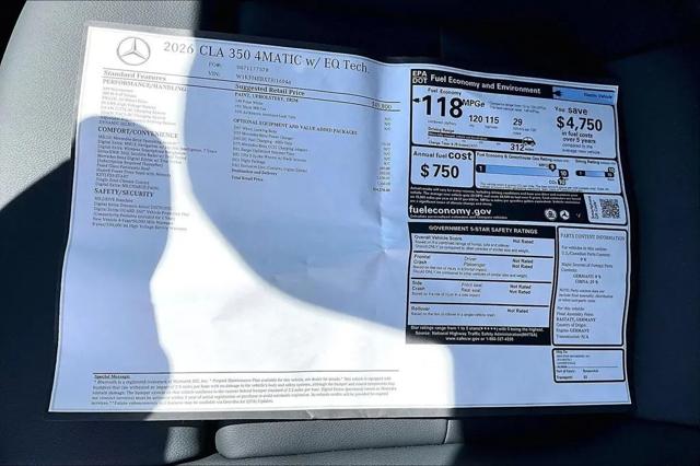 2026 Mercedes-Benz CLA 350 CLA 350
