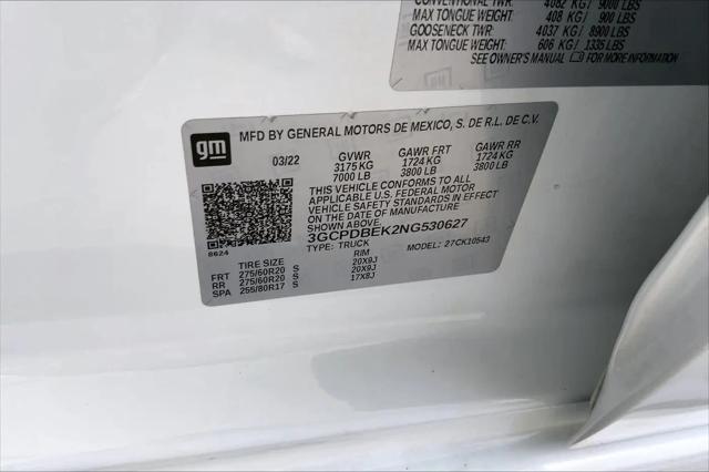 2022 Chevrolet Silverado 1500 4WD Crew Cab Short Bed Custom