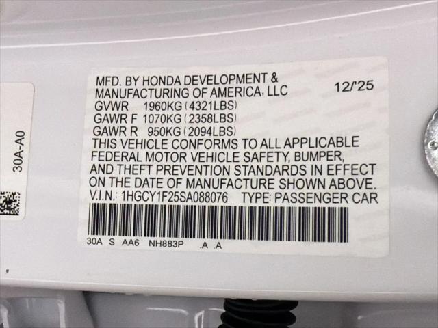 2025 Honda Accord Sedan LX