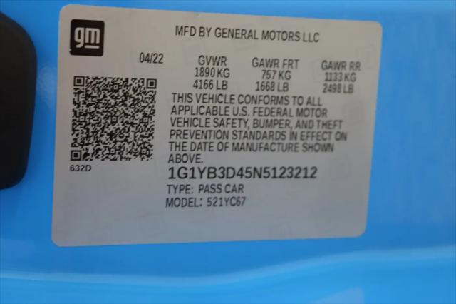 2022 Chevrolet Corvette Stingray RWD Convertible 2LT