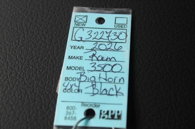 2026 Ram 3500 Big Horn Crew Cab 4x4 8' Box